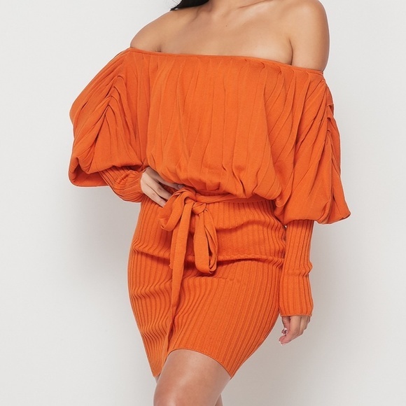 Off Shoulder Sexy Oversized Mini Dress - Picture 3 of 6